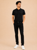 Otto Men's Black Slim Fit Denim Jeans