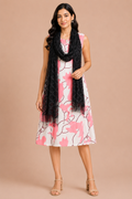 Women's Black Netted Stole
