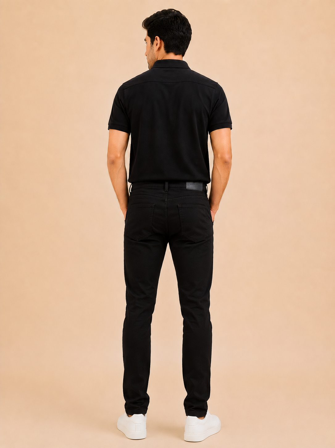 Otto Men's Black Slim Fit Denim Jeans
