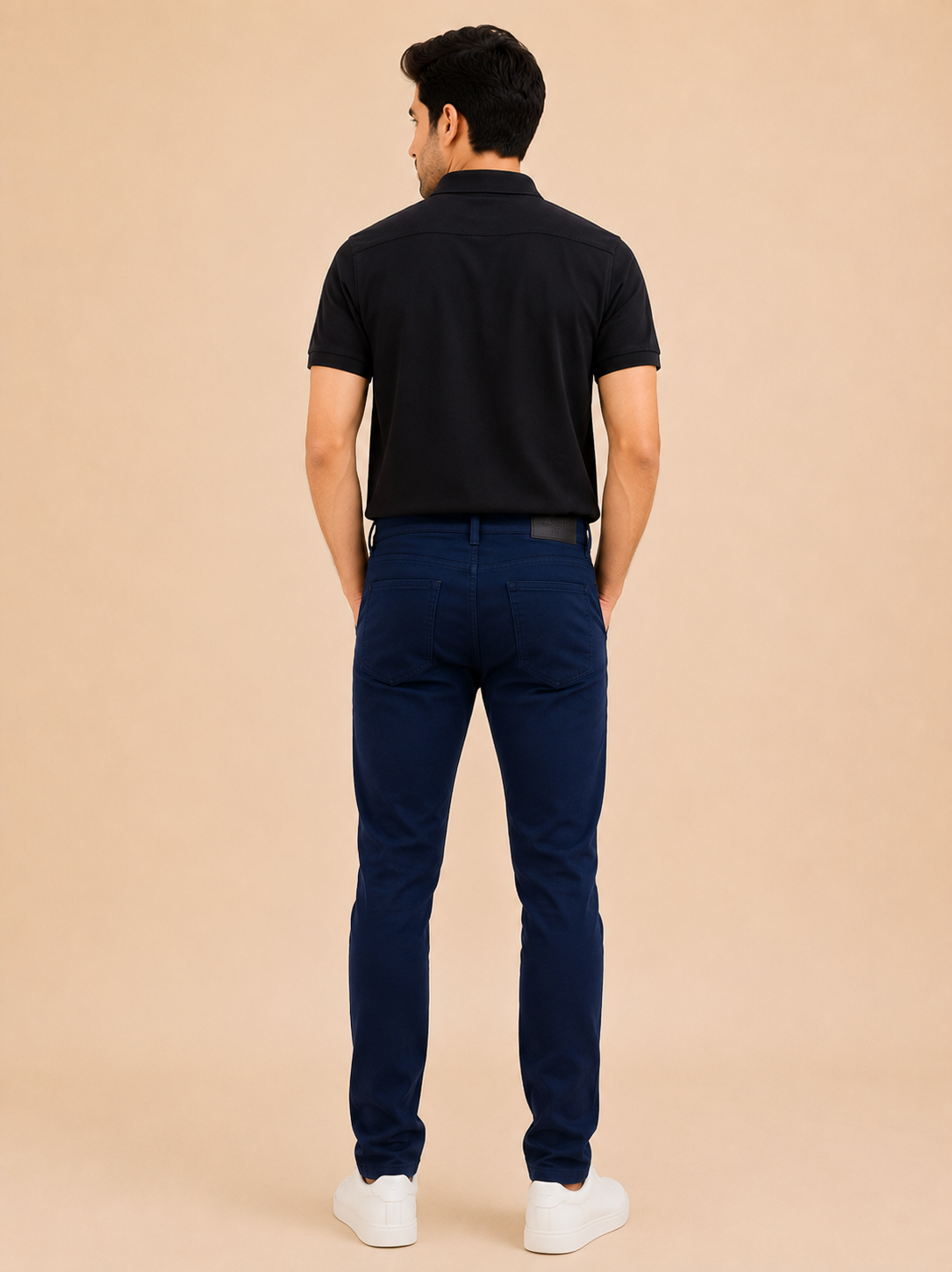Otto Men's Dark Blue Slim Fit Denim Jeans