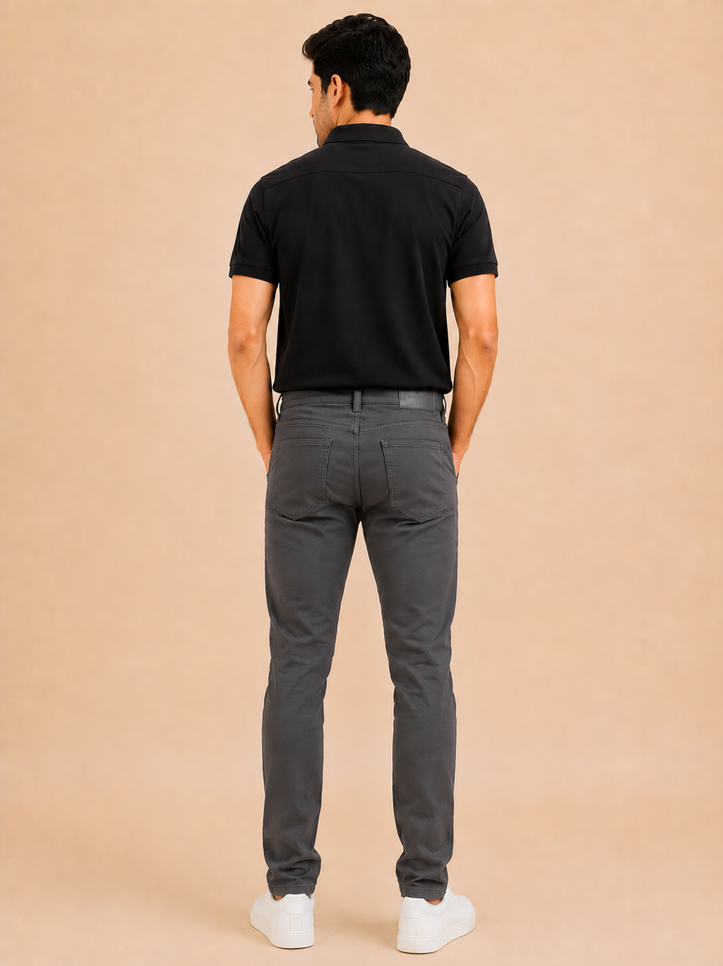 Otto Men's Grey Slim Fit Denim Jeans