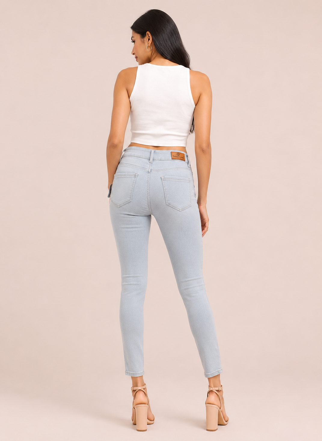 Women's Grey Regular Fit Denim Jeans