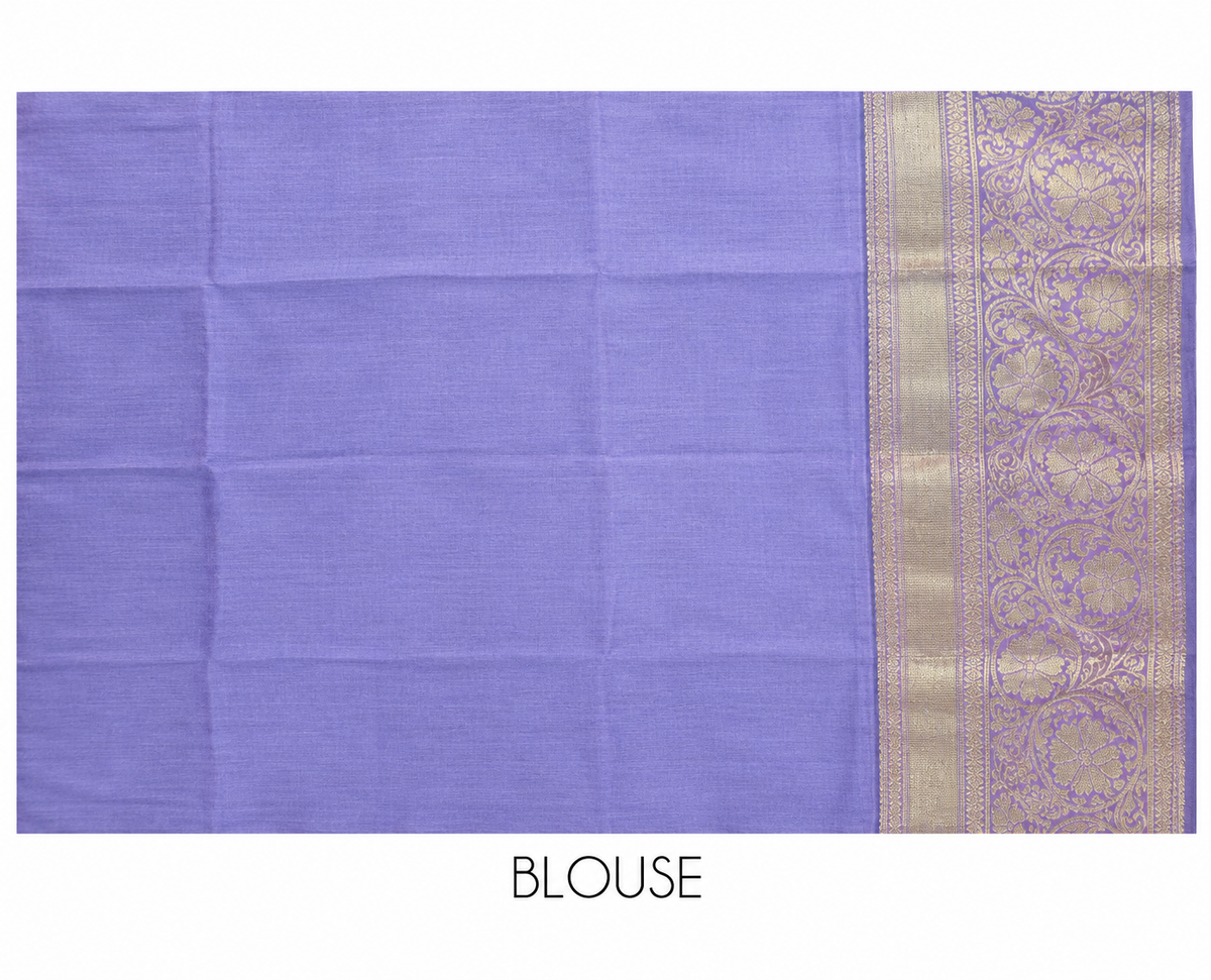 Varnam Pink Flower Border Soft Silk Saree with Leaf Butta