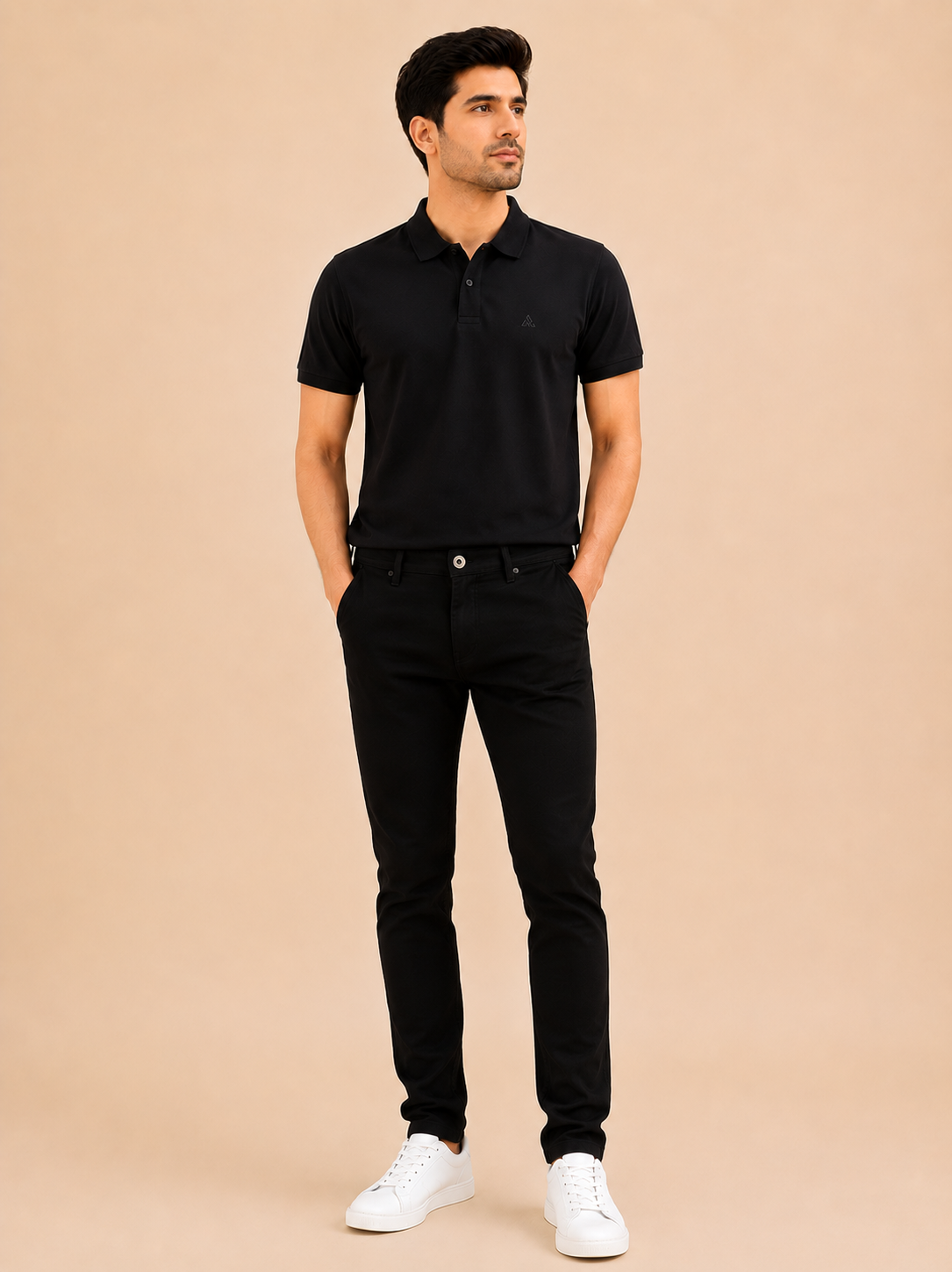 Otto Men's Jet Black Slim Fit Denim Jeans
