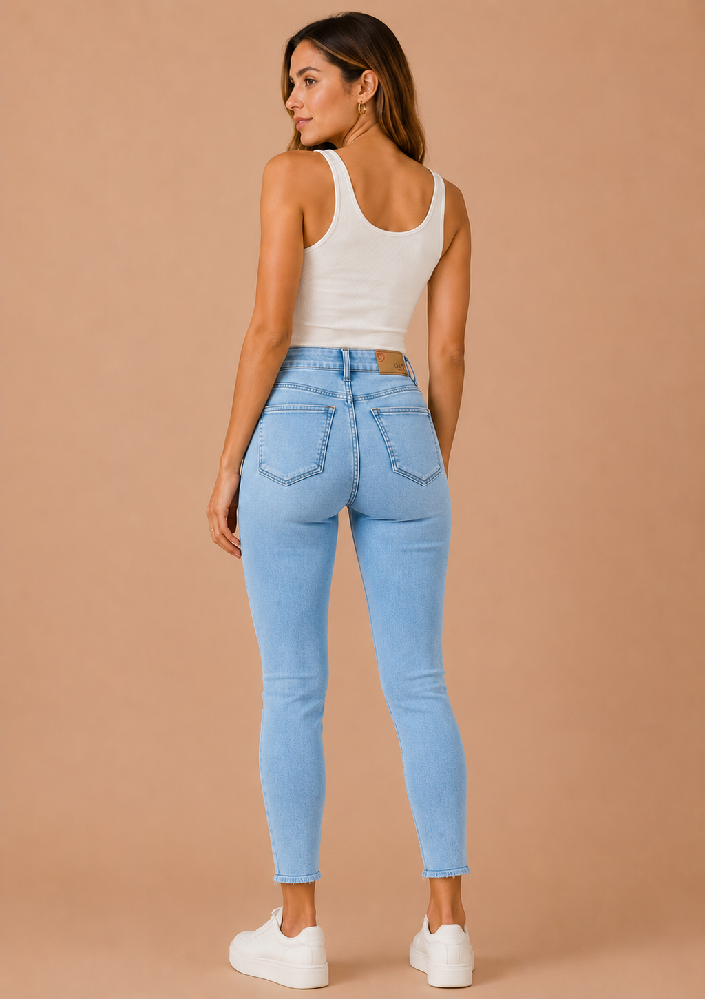 Women's Light Blue Regular Fit Denim Jeans