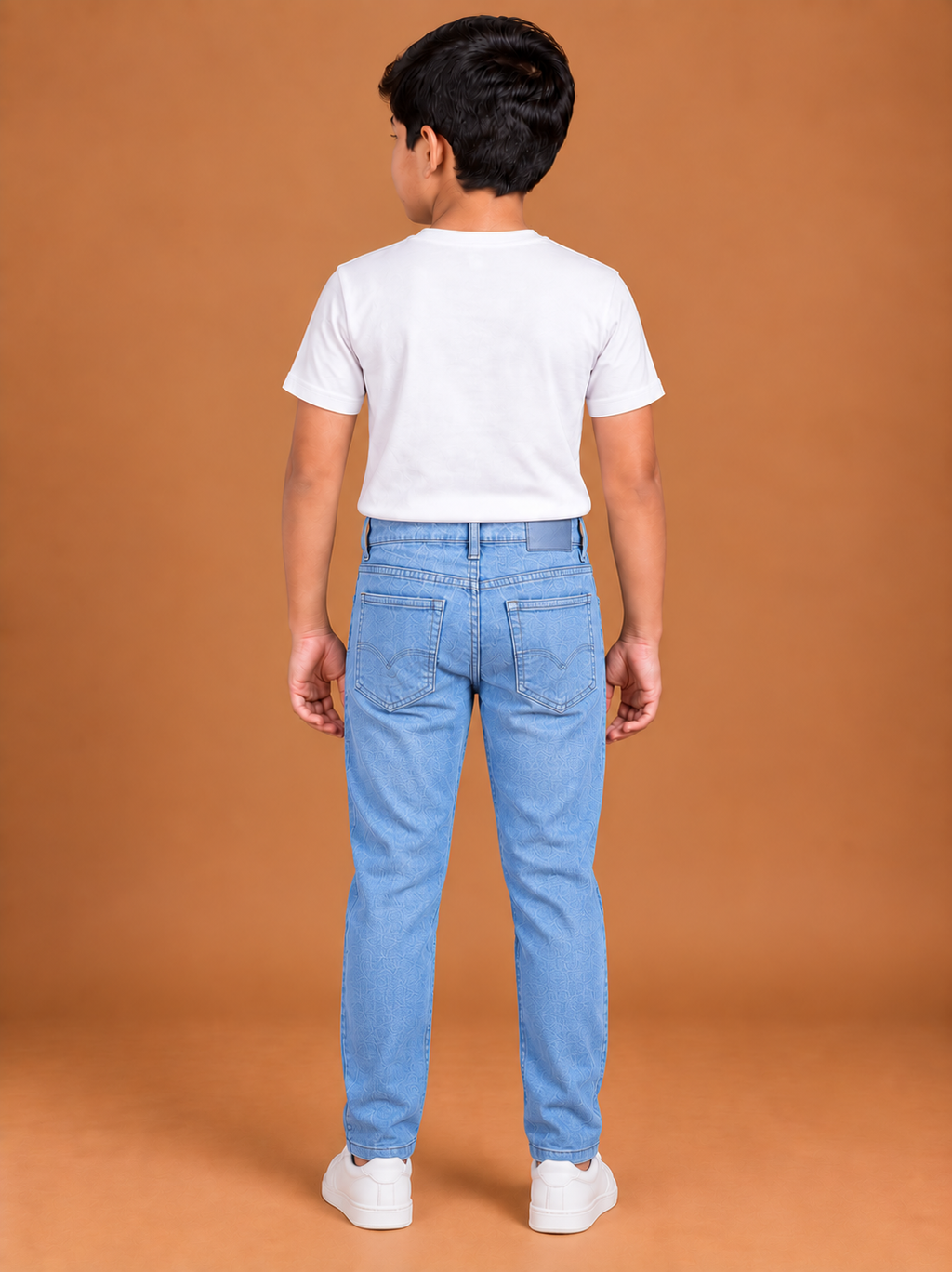 Boys Light Blue Slim Fit Denim Jeans