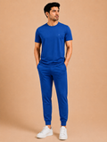 Otto Men's Royal Blue Sportswear Jogger & T-Shirt Set