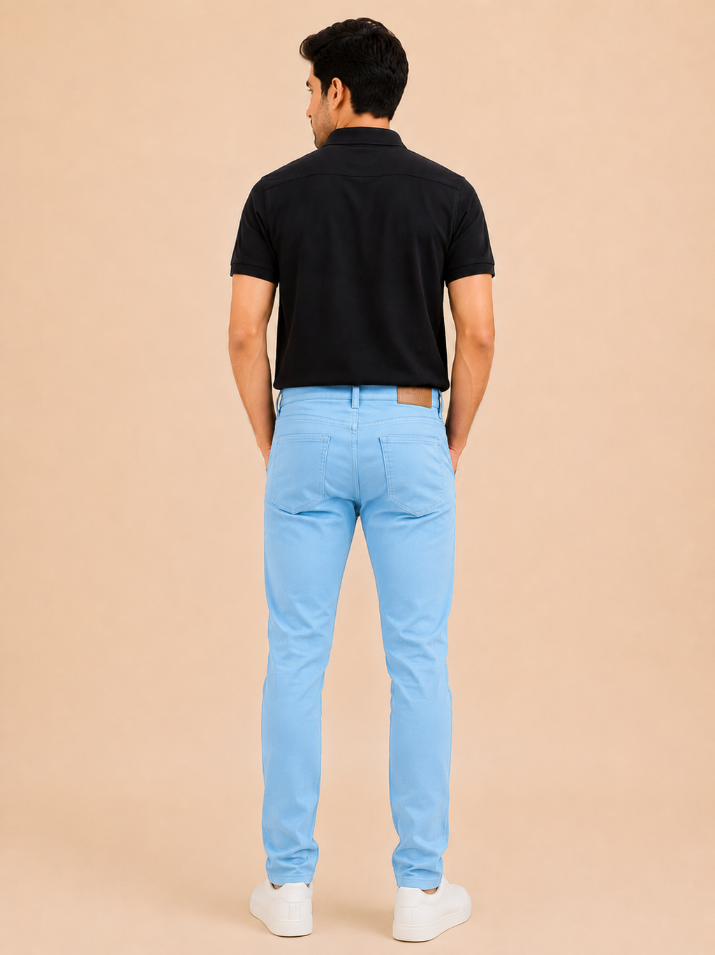 Otto Men's Sky Blue Slim Fit Denim Jeans