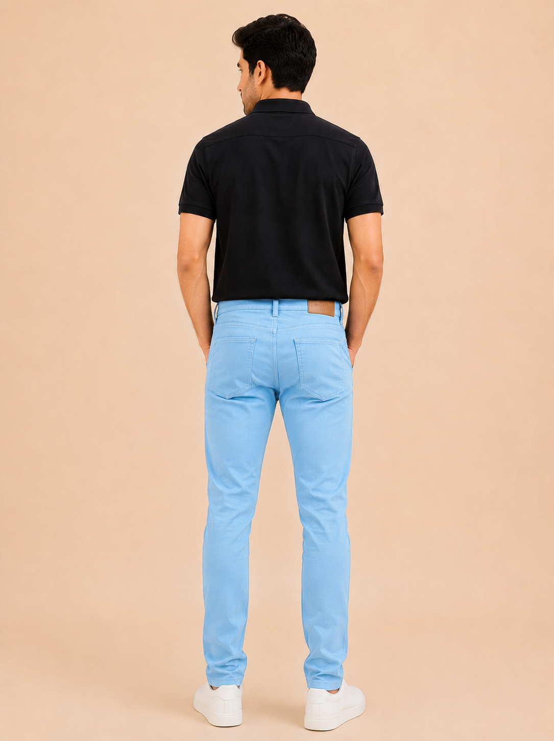 Otto Men's Sky Blue Slim Fit Denim Jeans